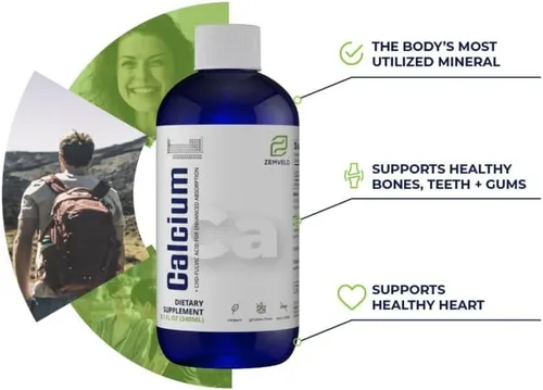 Miniatura 4 de Suplemento de calcio iónico líquido Salud de la mujer Absorción rápida Fácil de digerir Soporte para huesos y dientes
