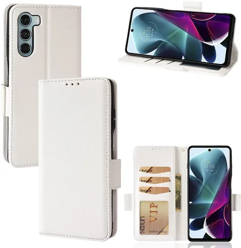 Miniatura 20 de Funda de piel sintética compatible con Motorola Moto E22 4G, funda de piel sintética compatible con Motorola Moto E22i 4G, color negro