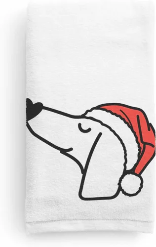 Miniatura 15 de Inkopious Santa Hat Airedale Terrier - Toalla de mano decorativa - Decoración navideña para el hogar