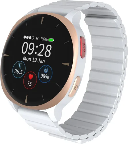 Miniatura 8 de AUDAR E2 - Reloj inteligente para salud de adultos mayores con detección de caídas y SOS GPS para la seguridad familiar, monitoreo de frecuencia