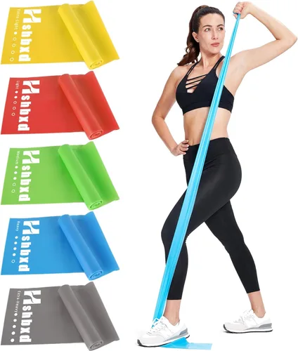 Miniatura 9 de Bandas de resistencia para entrenamiento, bandas de terapia física, bandas elásticas sin látex y bandas de ejercicio para estiramiento, adecuadas