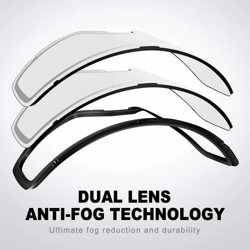 Miniatura 8 de SPOSUNE Gafas de esquí y nieve, resistentes al viento, antivaho, protección UV para hombres y mujeres, motocross, motocicleta, ATV, todoterreno, OTG