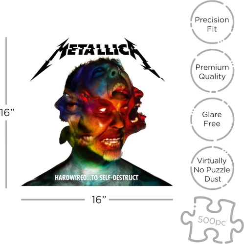 Miniatura 2 de RockSaws - Metallica Hardwired...To Self-Destruct (500 Piece Jigsaw Puzzle)