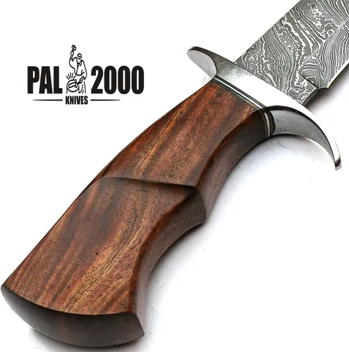 Miniatura 9 de PAL 2000 KNIVES Cuchillo Bowie hecho a mano de acero de Damasco de 19 pulgadas con funda 9291