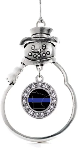 Miniatura 91 de Inspired Silver - Roller Queen - Adorno de Navidad plateado - Adorno circular para árbol de Navidad con circonita cúbica - Decoración colgante