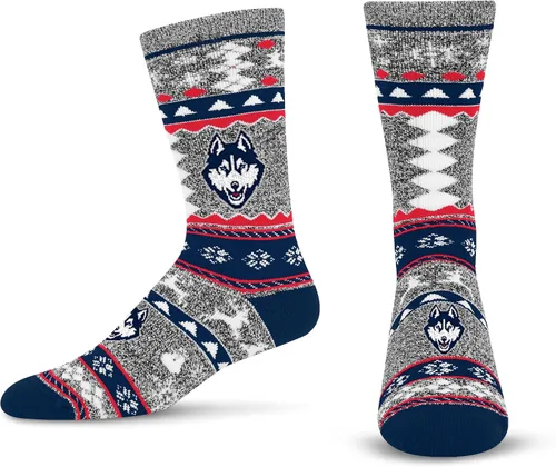Miniatura 60 de For Bare Feet Ugly Holiday Sweater Crew Sock NCAA