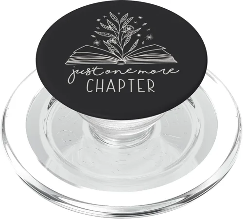 Miniatura 8 de Just One More Chapter Floral Book Lover Diseño de Lectura PopSockets Estándar PopGrip