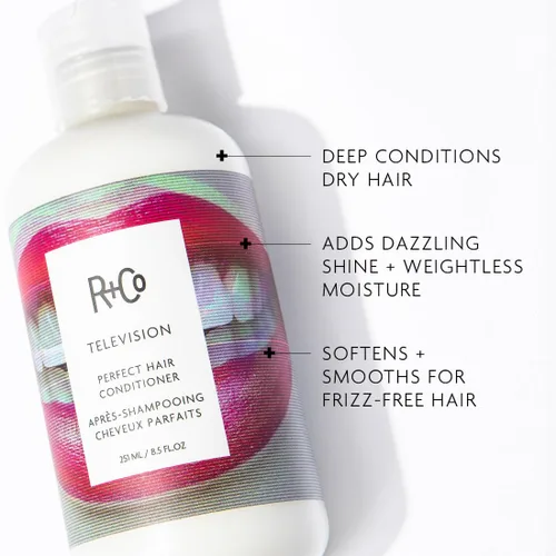 Miniatura 2 de R+Co TELEVISION Perfect Hair Conditioner – Hydrating & Smoothing Hair Conditioner, Adds Shine & Softness, All Hair Types