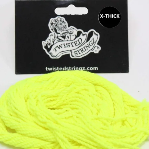 Twisted Stringz Cuerdas Yo-Yo - Cuerdas YoYo de poliéster, sólidas, extragruesas, paquete de 10 unidades (amarillo)