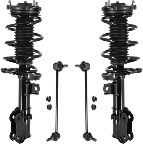 Miniatura 85 de Detroit Axle - Kit de 4 piezas RWD Puntales Delanteros Barras Estabilizadoras para Ford F-150 2021 2022 2023 2024, 2 Puntales con Resorte Helicoidal