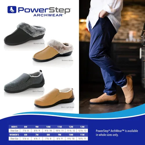 Miniatura 6 de Powerstep Men's 2022 Archwear, House Shoes, Orthotic Slippers with Arch Support