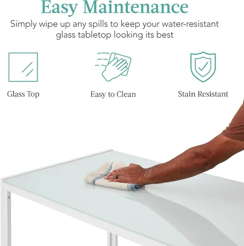 Miniatura 5 de Best Choice Products 7 piezas Juego de comedor de vidrio, muebles modernos de mesa de cocina para comedor, dinette, ahorro de espacio compacto