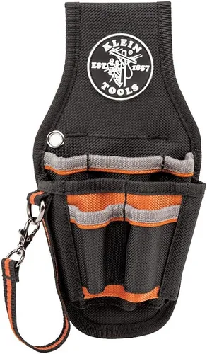 Miniatura 8 de Klein Tools 5240 Bolso para herramientas Tradesman Pro, con 9 bolsillos, cordón adhesivo, bucle de túnel de 2 pulgadas, excelente funda