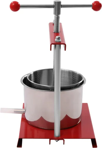 Miniatura 13 de Extractor de prensa de miel de abeja grande, extractor manual de miel de acero inoxidable 12.6L Extractor de prensa de jugo de frutas