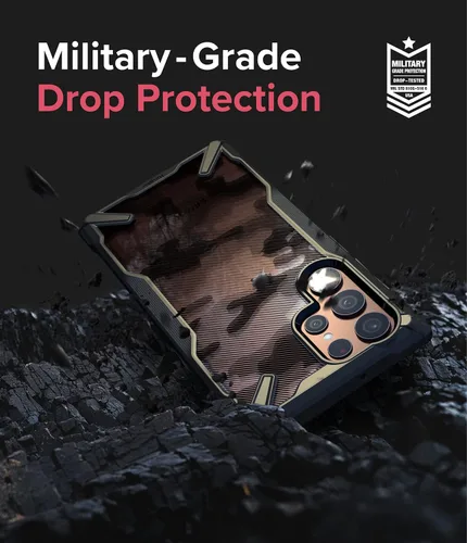 Miniatura 5 de Ringke Fusion-X para Samsung Galaxy S22 Ultra Funda [Recortes Precisos para Lentes de Cámara] Parachoques Mejorado Resistente Uso Rudo a Prueba
