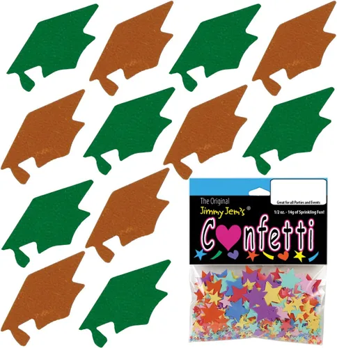 Miniatura 93 de Confetti Grad Cap Negro, Azul Marino Combo - 2 bolsas de media onza (1 oz)