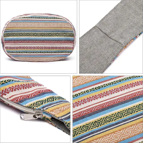 Miniatura 136 de Bolsa de hombro para mujer, de lona en estilo hippie/bohemio para llevar cruzada al hombro, disponible en diferentes colores y estampados