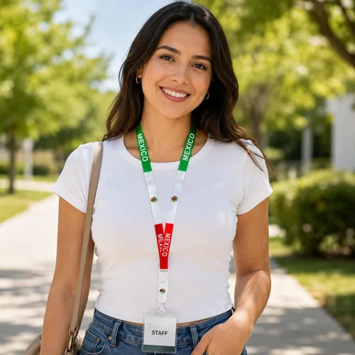 Miniatura 8 de EASTEX Llavero con cordón de la bandera de México, cordones mexicanos para llaves, tarjetero de identificación, relleno de calcetines de Navidad 1