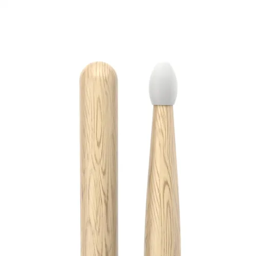 Miniatura 4 de ProMark Baquetas de tambor - Ataque clásico 5B, baquetas de roble Shira Kashi, punta de nylon ovalada, un par