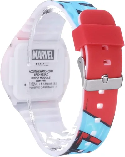 Miniatura 3 de Marvel Boy s plástico de cuarzo reloj Casual color rojo modelo spd4492