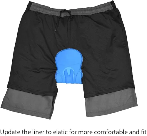 Miniatura 2 de EZRUN - Pantalones cortos de ciclismo de montaña acolchados 3D para hombre
