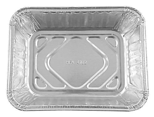 Miniatura 3 de Handi-Foil Sartén desechable oblonga de alimentación para personas mayores de 1 libra (paquete de 200)