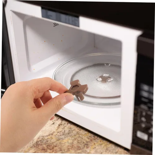 Miniatura 6 de 8 piezas universal para microondas, soporte de acoplador de plato giratorio de plástico resistente, eje de transmisión compatible con modelos