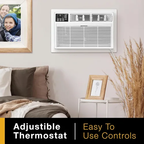 Miniatura 5 de Whirlpool Aire acondicionado de pared de 8,000 BTU, 115 V, enfría hasta 350 pies cuadrados para sala de estar, dormitorio, cocina