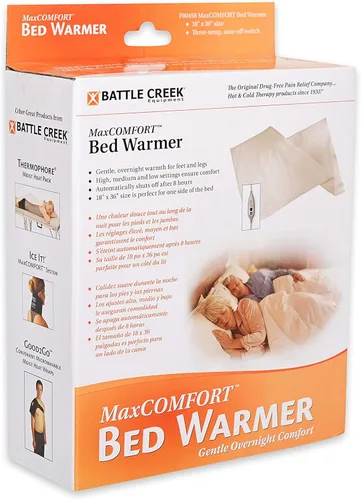 Calentador de cama Battle Creek con ajustes de tres temperaturas y apagado automático de 8 horas, proporciona calor bajo y suave durante toda la
