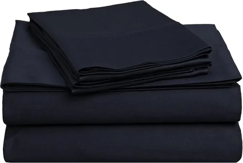 Miniatura 12 de BLUENILEMILLS Blue Nile Mills - Juego de sábanas de algodón egipcio, 400 hilos, suave, tejido satinado, transpirable, para todas las estaciones
