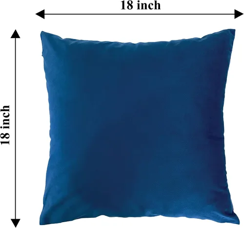 Miniatura 5 de RELY+ Paquete de 2 fundas de almohada de terciopelo de 18 x 18 pulgadas, suaves, acogedoras, lisas, decorativas, fundas de cojín de lujo para sofá