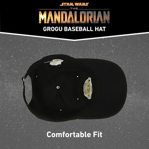 Miniatura 5 de Star Wars The Mandalorian The Child - Gorra de béisbol ajustable de algodón, gorra para papá Grogu