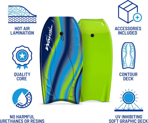 Miniatura 4 de Wavestorm Tabla de Bodyboard de Espuma verde (Grn)