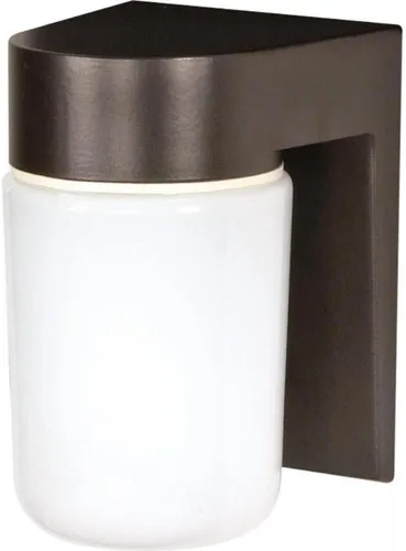 Miniatura 9 de Nuvo Luminaria SF77/141 Utilidad para Exteriores, Aplique de Aluminio Fundido Duradero para Montaje en Pared, Luz de Porche y Patio con Globo