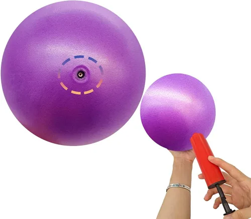Miniatura 6 de Mini pelotas de yoga de 9 pulgadas para ejercicios de Pilates Terapia Balanceo Micropore Ball Barre Equipo para entrenamiento de estabilidad