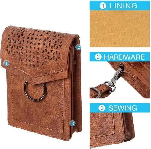 Miniatura 5 de MINICAT INICAT Women RFID Blocking Small Crossbody Bags Cell Phone Purse Built in Wallet