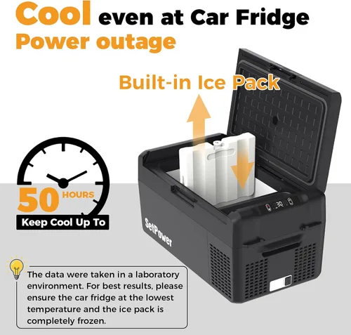 Miniatura 3 de Setpower - Hielera, refrigerador y congelador portátil de automóvil de 12 V, 50 horas, 21 cuartos de galón, eléctrica, para vehículos: SUV, RV, van