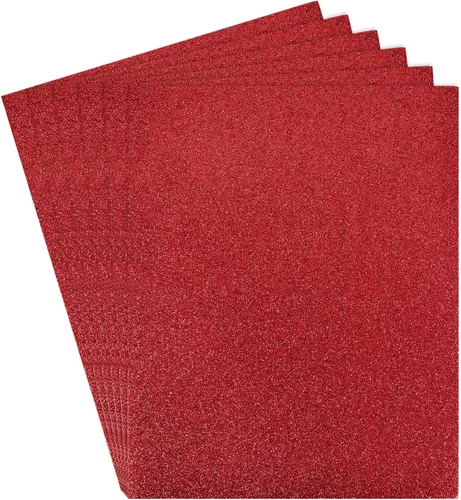 Miniatura 10 de Rebower Hojas de espuma EVA con purpurina, [para proyectos de artes y manualidades] – 11 x 8 pulgadas, 0.079 in de grosor/negro/6 piezas