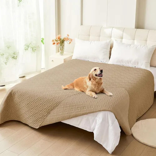 Miniatura 116 de hyha Manta impermeable para perro, manta suave para cama de perro, manta para mascotas, funda de sofá impermeable lavable para perros, fundas Gris