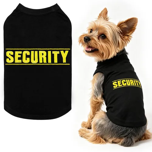 Miniatura 41 de BINGPET Camisas de Perro Policía, Camiseta de Perro Suave de Algodón, Traje Transpirable y Ligero para Perro Camiseta Sin Mangas Chaleco, Ropa