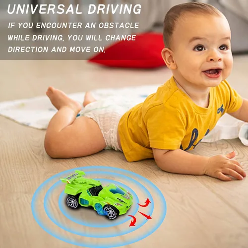 Miniatura 3 de Juguetes para niños de 3 a 6 años, juguetes de autos transformables con luz LED y música, juguetes de dinosaurio, regalos de cumpleaños para niños