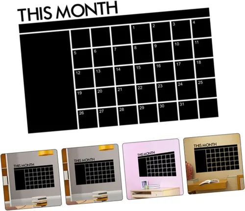 Miniatura 9 de STOBOK 3 unids Etiqueta de pared Tablero de planificación Refrigerador Pizarra magnética Apéndice Pizarra blanca magnética para el hogar Pizarra