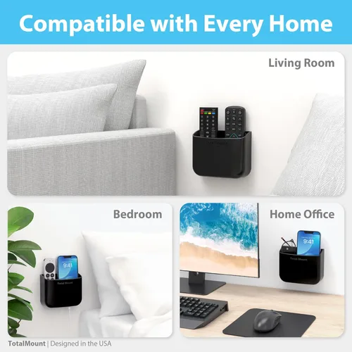 Miniatura 6 de TotalMount Soporte para control remoto sin agujeros – Elimina la necesidad de taladrar agujeros en la pared