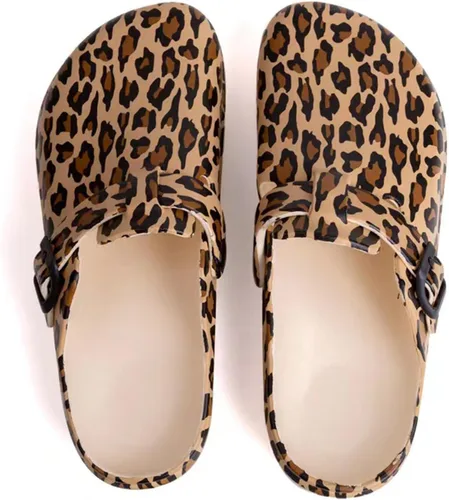 Zuecos de jardín para mujer, zapatos cómodos de EVA sin cordones, bonitos zuecos impermeables impresos para enfermeras, hogar, exteriores, cocina,