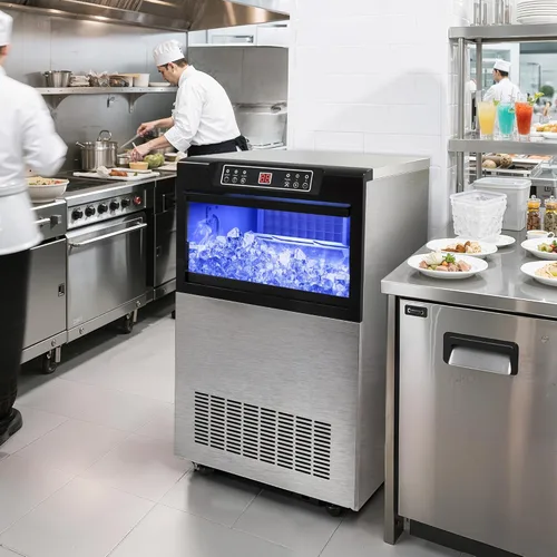 Miniatura 9 de YITAHOME Máquina para hacer hielo de 100 libras, máquina de hielo comercial bajo encimera, certificado ETL y DOE, grandes máquinas de hielo