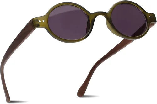 Miniatura 19 de 2SeeLife Gafas de lectura pequeñas y redondas TR-90 para hombres y mujeres - Ajuste estrecho-medio, marco resistente, bisagras de resorte, lectores
