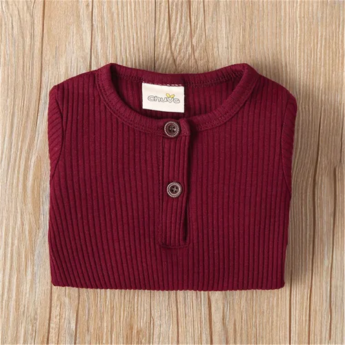 Miniatura 9 de Kuriozud Mameluco de una pieza para recién nacido, unisex, con botones, para bebé y niña