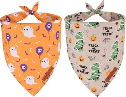 Miniatura 14 de ADOGGYGO Bandana de Navidad para perros, bufanda para mascotas, babero, pañuelo, tela premium duradera, varios tamaños disponibles, disfraces