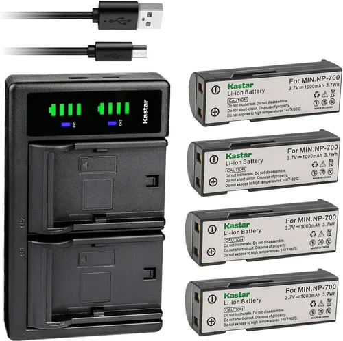 Miniatura 7 de Kastar LTD2 - Cargador de batería USB de repuesto para Konica Minolta NP-700 NP700, Konica Minolta Dimage X50, Konica Minolta X60, Konica Minolta