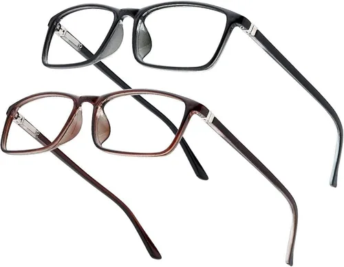 Miniatura 8 de Gafas de lectura para mujeres y hombres, lectores rectangulares, lentes de lectura con bloqueo de luz azul para computadora para el trabajo y uso